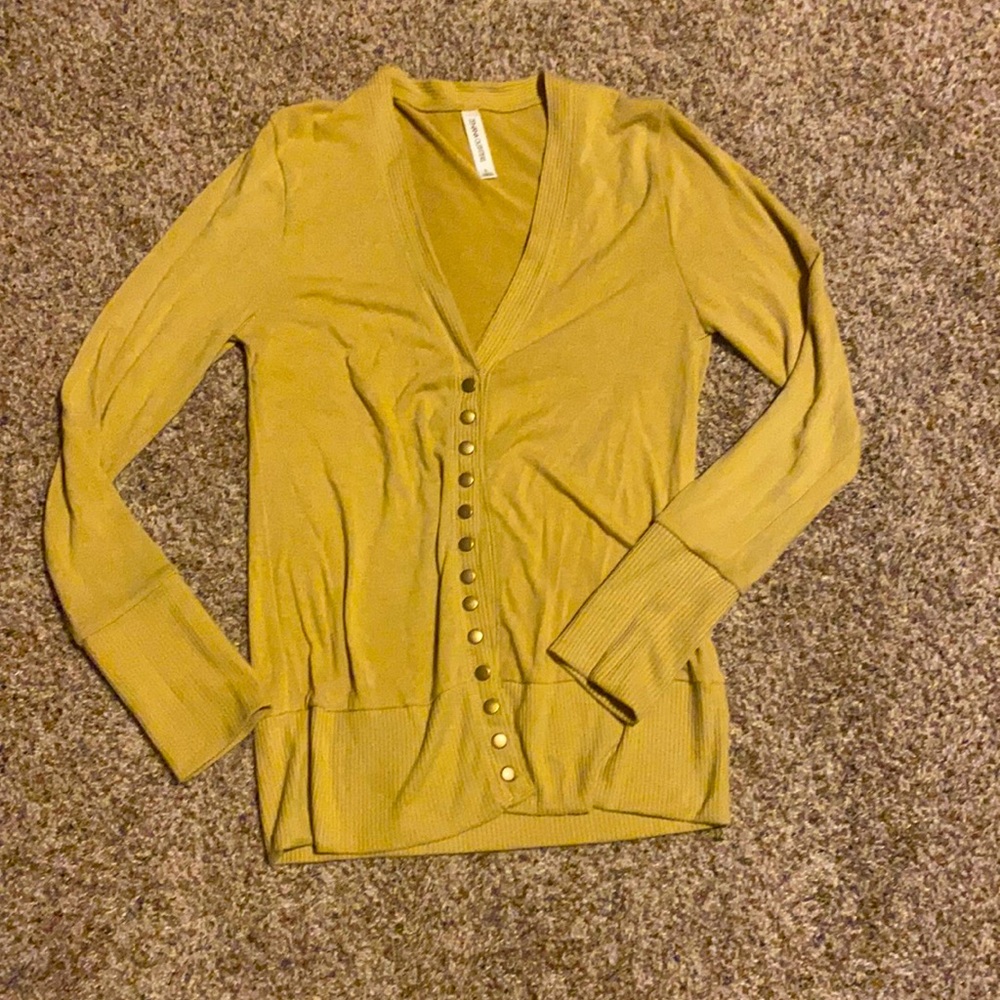 Mustard cardigan size L
